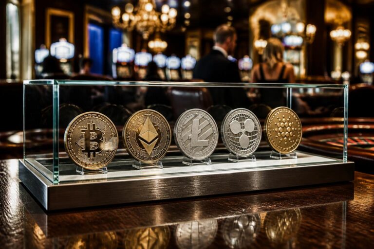 Les différentes cryptomonnaies acceptées par les casinos payants par crypto